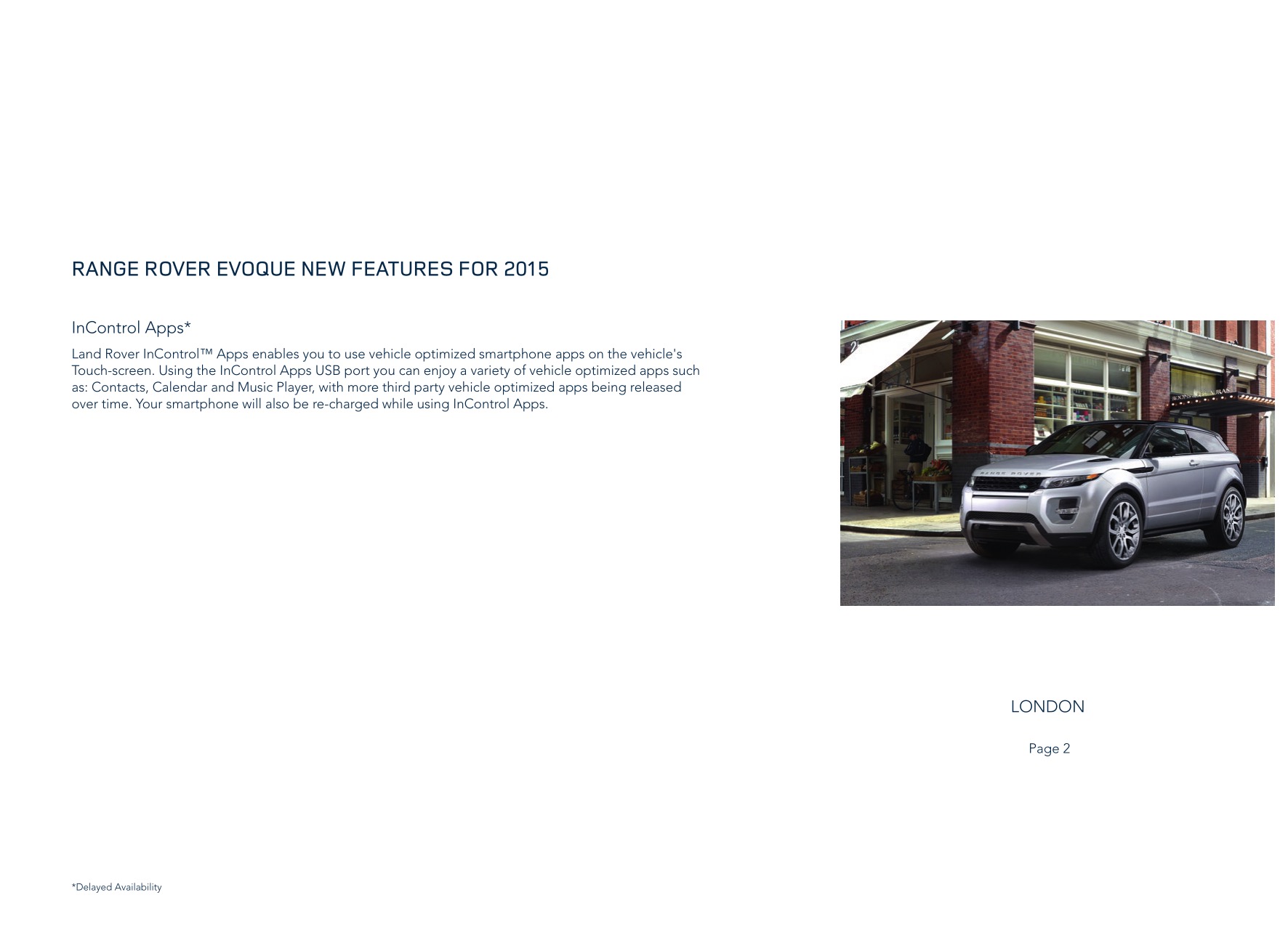 2015 Land Rover Evoque Brochure Page 5
